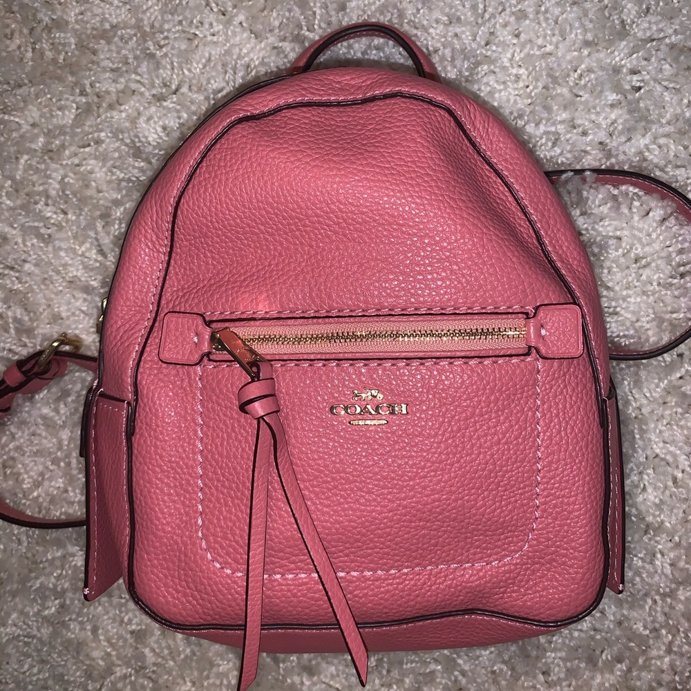 Trendy COACH Leather Pink Andi Backpack